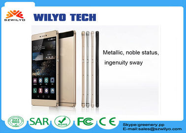 White Metal Smartphones With 5 Inch Screens MT6572 Dual Core Android 4.4 P8
